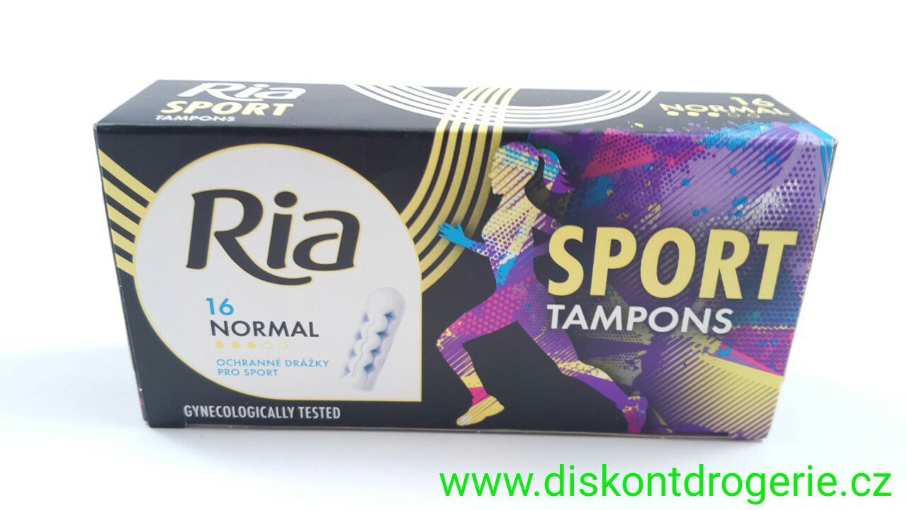 TAMPONY RIA sport normal 16KS Drogerie parfémy BIO produkty