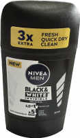 NIVEA DEO STICK INVISIBLE black and white pro mue 50 ml