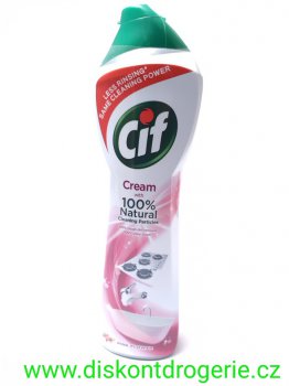 CIF 500 ML CREAM PINK FLOWER