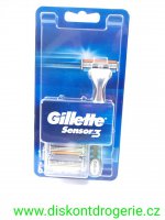 Gillette Sensor 3 holic strojek + nhradn bity 6 ks