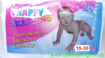 PLENKY NAPPY TRAINING 15-30KG odnauovac 20ks