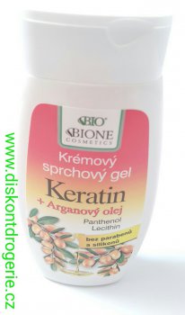 BC Bione Cosmetics Keratin + arganov olej SPRCHOV GEL 250ML