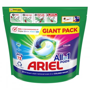 Ariel kapsle pran color 72 ks