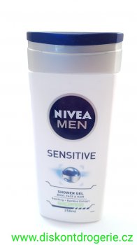 NIVEA sprchov gel sensitive for men 2v1 250ml