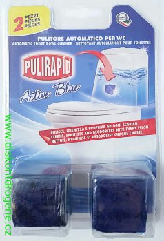 PULIRAPID WC ACTIV BLU,tablety do ndrky WC 2 ks/bal,bez chloru Nahrazeno obj. kod: 812117