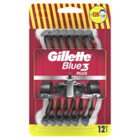 Gillette blue 3 plus jednorzovky 12 ks blistr red