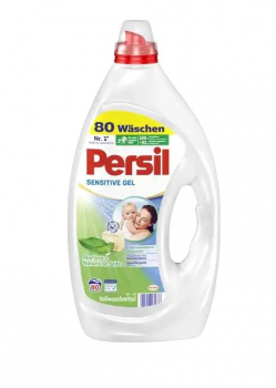 Persil Sensitive Gel pro citlivou pokoku, 80 dvek, 4 l