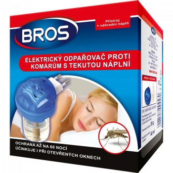 Bros elektrick odpaova proti komarm s tekutou npln 40ml (60 noc)