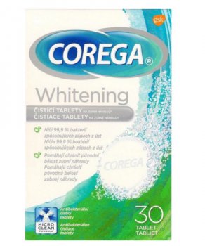 Corega Whitening tabs 30 ks