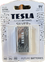 Baterie tesla 9 volt silver