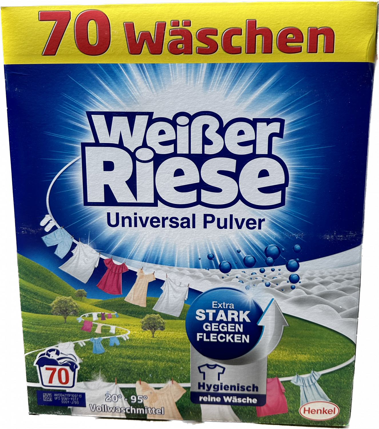 Weisser riese prášek univerzální 70 pracích dáveki 3,85kg dovoz Německo :  Drogerie, parfémy, BIO produkty