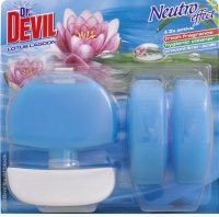 Dr. Devil 3v1 Lotus Lagoon tekut WC blok, koek + npl 3 55 ml